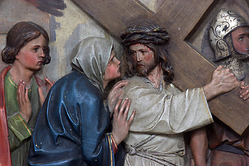 Image showing 4th Stations of the Cross, Jesus meets His Mother