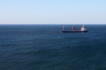 Image showing container ship in a sea