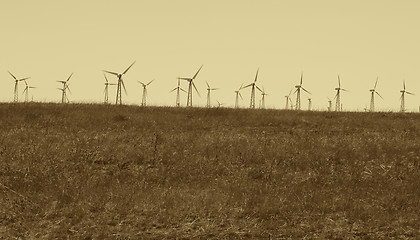 Image showing wind turbines