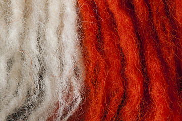 Image showing Wool fibers