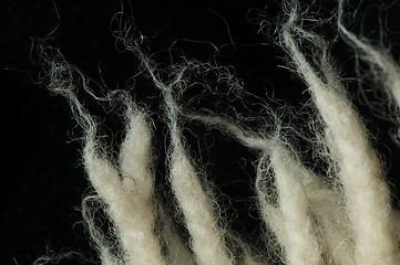 Image showing Wool fibers