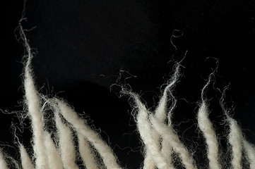 Image showing Wool fibers