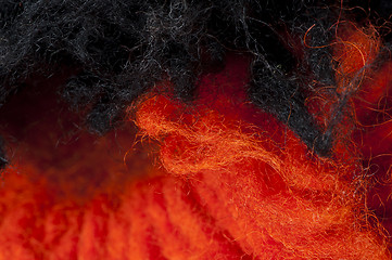 Image showing Wool fibers