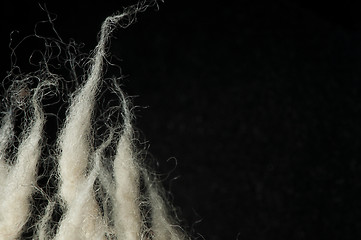 Image showing Wool fibers