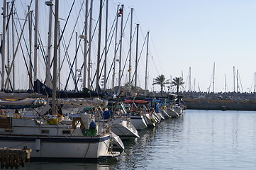 Image showing Yachts in Herzlia marina