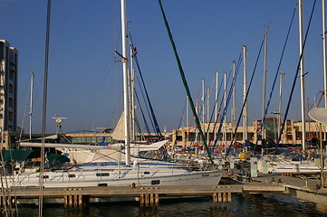 Image showing Yachts in Herzlia marina