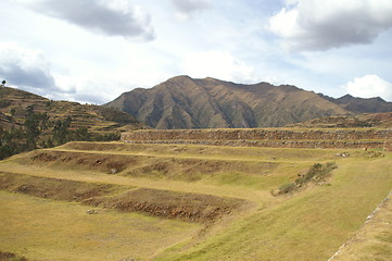 Image showing Inca castle ruins in Chinchero