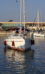 Image showing A Yacht in Herzlia marina