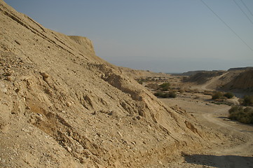 Image showing arava desert - dead landscape, background