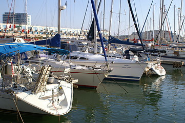 Image showing Yachts in Herzlia marina