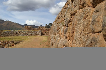 Image showing Inca castle ruins in Chinchero