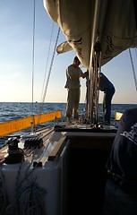 Image showing Travel on a yacht