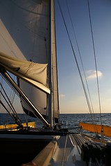 Image showing Travel on a yacht