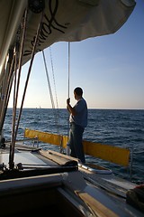 Image showing Travel on a yacht