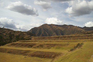 Image showing Inca castle ruins in Chinchero