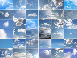 Image showing Blue sky collage