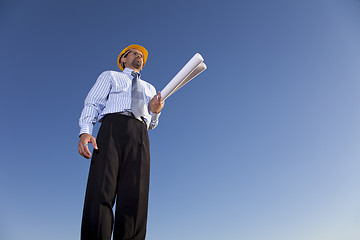 Image showing Engineer at the construction site