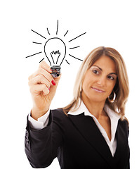 Image showing Businesswoman ideias