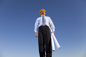 Image showing Engineer at the construction site