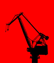Image showing Construction crane