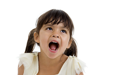 Image showing portrait of a cute happy girl