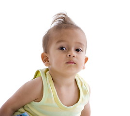 Image showing little boy with funny hairstyle