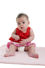 Image showing cute asian-caucasian baby