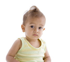 Image showing little boy with funny hairstyle