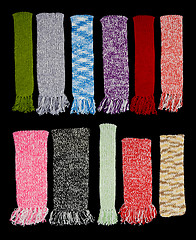 Image showing colorful scarfs