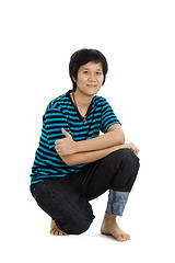 Image showing asian woman with short hair