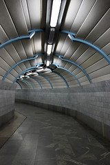 Image showing pedestrian corridor in subway