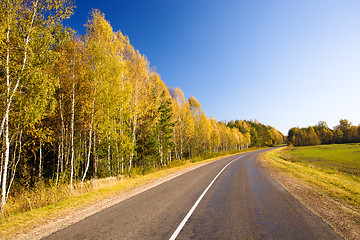 Image showing Autumn road
