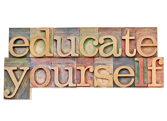 Image showing educate yourself