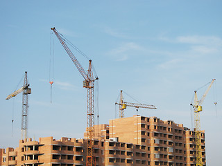 Image showing building cranes