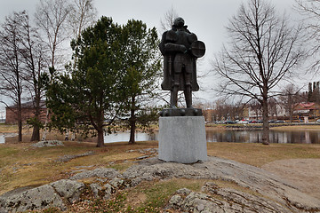 Image showing Monument to the knight called 