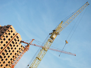 Image showing  building cranes