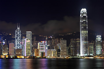 Image showing Hong Kong skyline at night