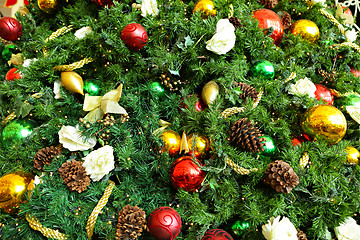 Image showing Christmas tree ornaments