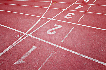 Image showing sport running track