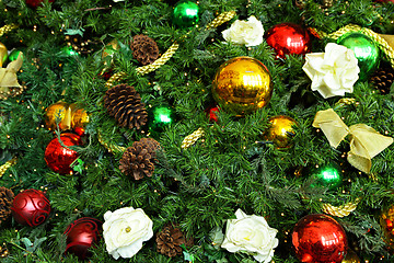 Image showing Christmas tree ornaments