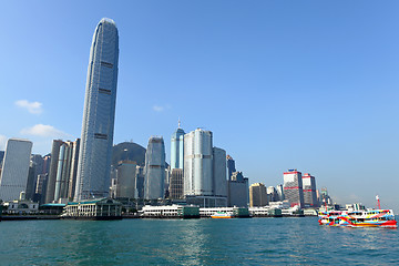 Image showing Hong Kong harbour