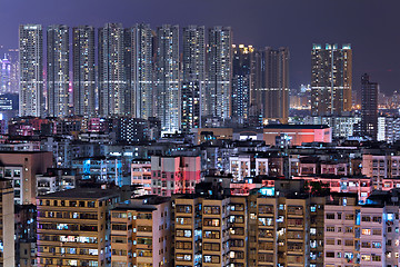 Image showing Hong Kong downtown at night