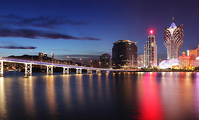 Image showing Macau at night