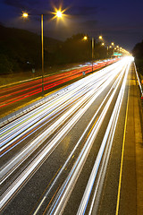 Image showing Highway at night