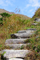 Image showing mountain path for hiking