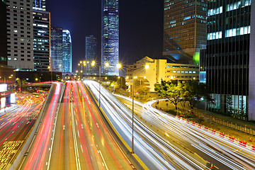 Image showing traffic in urban at night