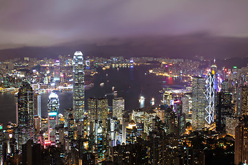 Image showing Hong Kong at night