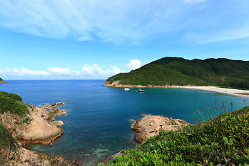 Image showing Sai Wan beach in Hong Kong