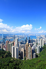 Image showing Hong Kong Skyline from victoria Peak