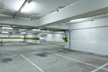 Image showing underground parking lot